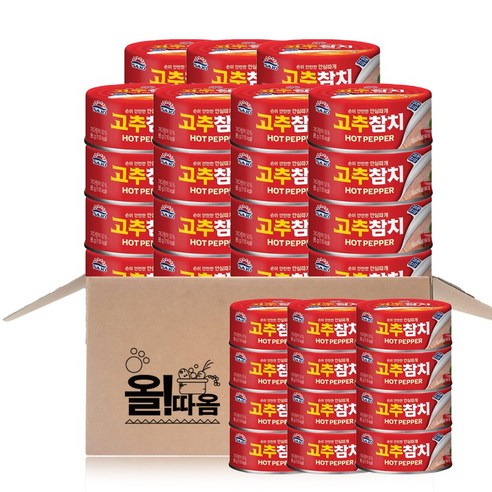 사조 안심 고추참치, 85g, 36개
