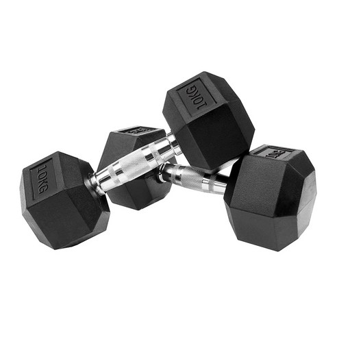 홈짐 홈트 헥사곤 덤벨 육각 아령, 10kg, 1개