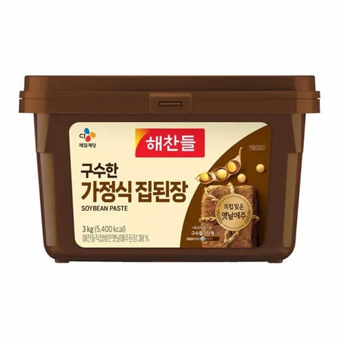 해찬들 구수한 가정식 집된장, 1kg, 2개