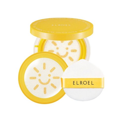 엘라뷰티 ELROEL 엘로엘 선쿠션 시즌8 S8 2024 팡팡 빅 스마일 썬쿠션 리필, 미니본품