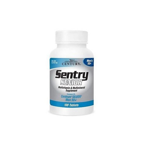 21센추리 시니어 맨 50플러스 멀티비타민 미네랄 타블렛 21st Century Sentry Senior Men 50Plus Tablets, 4개, 100정