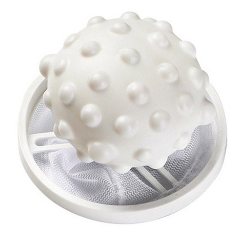 Laundry Ball Mesh Hair Collector Washing Machine Hair Removal Tool Laundry Dirt Filter Catcher, A White