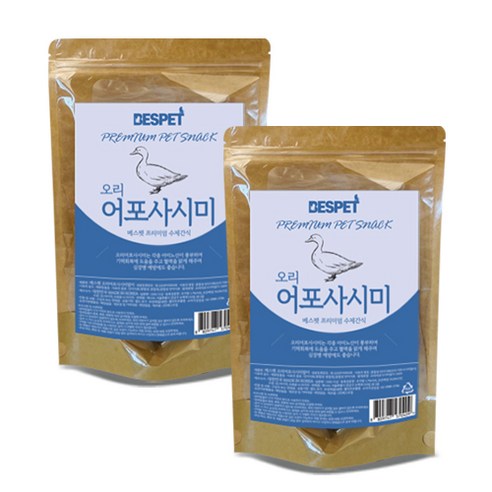 베스펫 프리미엄 수제간식 200g, 오리어포사시미, 2개