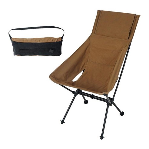 피크닉을 위한 휴대용 접이식 접이식 캠핑 의자, 카키색 옷감