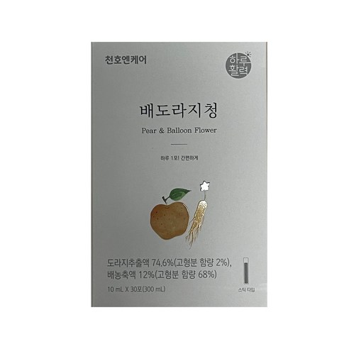 옵션추가금없음천호엔케어 답답한 날이면 배도라지청 10ml x 30개입, 1개