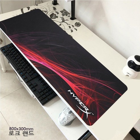 YJQ 마우스 패드 HyperX 대형 게이머 XXL 키보드 데스크 마우스 매트 800x300mm 카펫 고무 Tapis Souris 게이밍 노트북 CSGO 마우스 패드용, hyperX5 80x30
