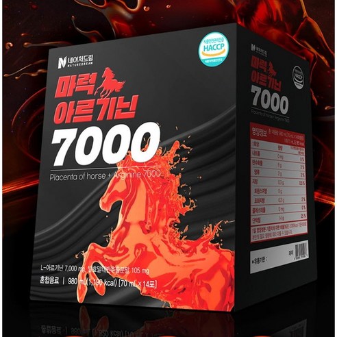 [공식판매처] 네이처드림 마력 아르기닌 7000 70ml x 14포, 980ml, 2개