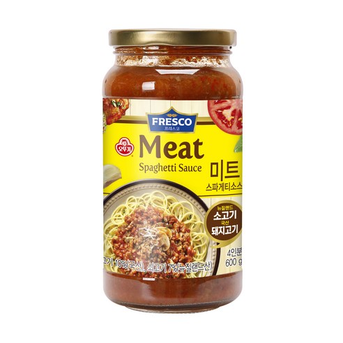 오뚜기 프레스코 미트 스파게티소스, 600g, 1개