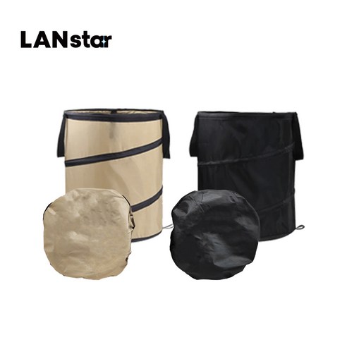 캠핑 쓰레기통 팝업 폴딩 바스켓 감성캠핑용품 휴지통 최대 40L, 1개, 1단, 베이지
