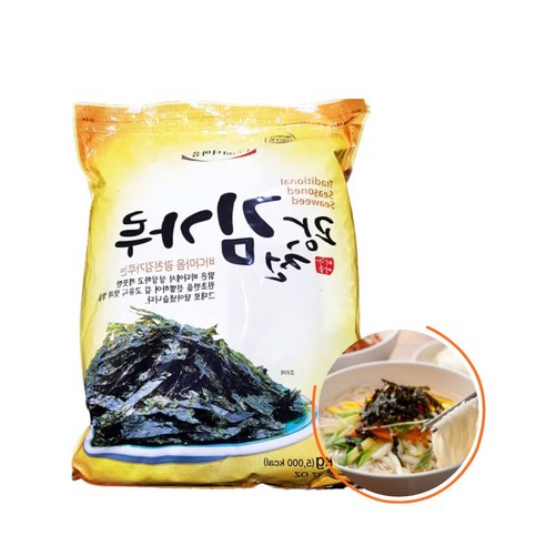 조미 김가루 1kg 1키로 맛 고명김 뿌려먹는 짭조름 볶음밥 주먹밥 비빔밥 잔치국수 떡국, 1개