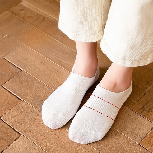 벗겨짐 걱정 없이 하루 종일 편안한 발걸음, 뷰티 여성 페이크삭스 덧신