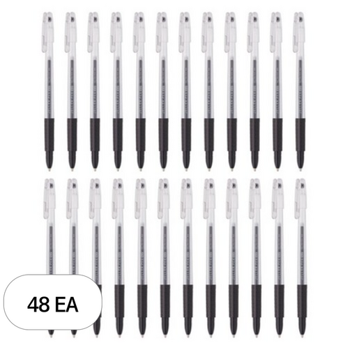 모나미 젤러펜 502 0.5mm, Black, 48개