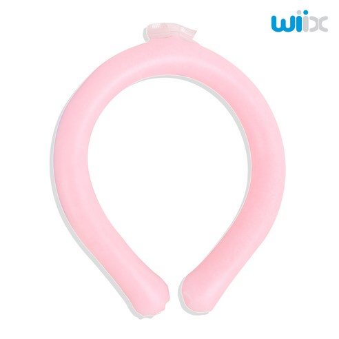 WIIX 프리미엄 아이스링 넥쿨러 아이스스카프, 핑크