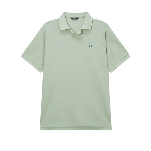 23SS 라이트그린 오픈카라 티셔츠 HZTS3B402L1