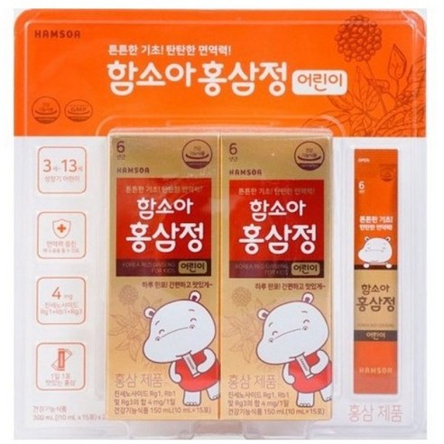 함소아 홍삼정 어린이 300ml 10mlX30포, 1개, 10