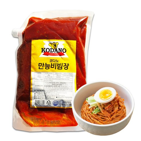 [더푸드/THE FOOD] 코다노 만능비빔방 2kg_만능소스 비빔국수 비빔냉면 쫄면 무침, 2kg, 1개
