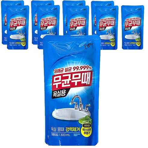 피죤 무균무때 욕실용 300ml (리필용), 10개