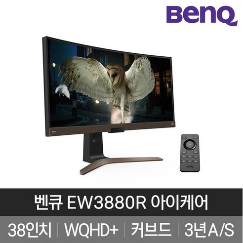 벤큐 WQHD 커브드 모니터, 95.2cm, EW3880R