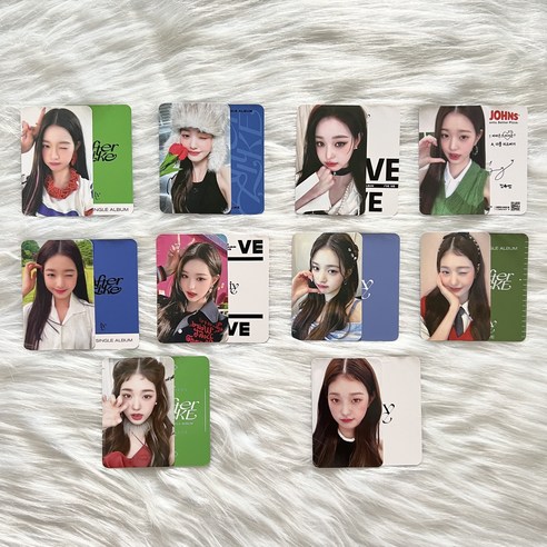 샤올 아이브위드뮤 아이브팝업 아이브파파존스 포카 포토카드 일레븐 포카 세트, 2