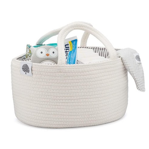 Parker 아기 로프 기저귀 캐디 정리함으로 아기 방을 정리하세요! 파커베이비