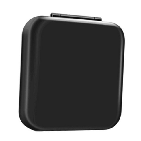 Nintend 스위치용 보호 12 슬롯 휴대용 게임 카드 케이스 보관 상자 공간 절약형 크기, 검은 색, 9x8.6x1.6cm, 플라스틱