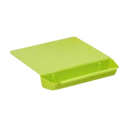 주방 분리형 도마 W/저장 홈 식품 등급, 38x29x0.8 센치 메터, 녹색, 플라스틱