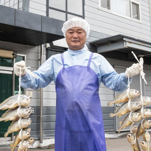 왕특대 민길이 보리굴비 부세 – 32cm 내장 및 비늘 제거, 1박스 (보리굴비 10미 포함)