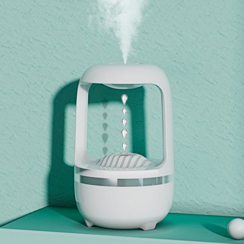 거꾸로 오르는 물방울로 건강과 스타일을 향상시키는 혁신적인 무중력 물멍 가습기