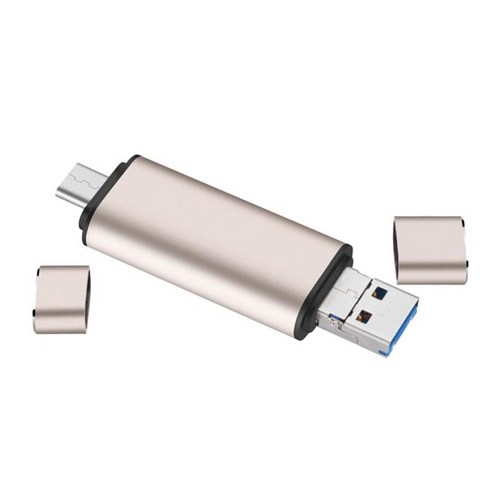 USB Type C USB 및 Micro USB 3.0 카드 리더기 다중 포트 메모리 카드 리더기 초고속 골든, 황금, 설명, 설명