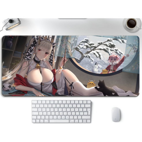 마우스 장패드 벽람항로 Azur Lane 게이밍 마우스 장패드 20종 24567, P4, 80*30cm