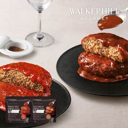 워커힐 함박 스테이크 180g*7팩 (데미그라스4+토마토3), 180g, 180ml, 7개