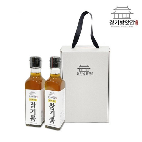 경기방앗간 국산 통깨 참기름 들기름 세트 300ml 2개, 2.국산 참기름세트(참기름300mlx2), 1개