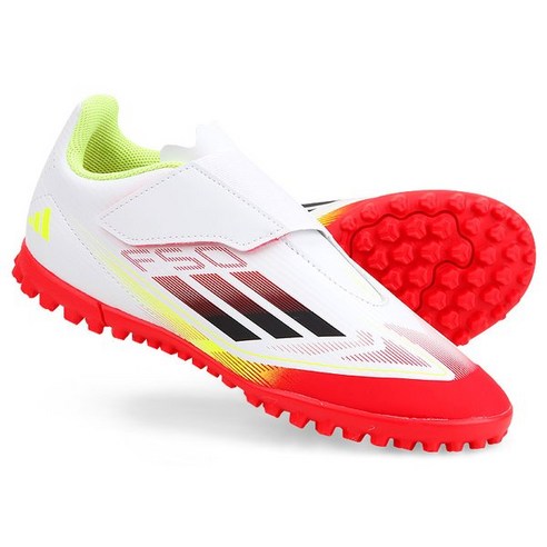 빛나는 질주, 꿈을 향한 첫걸음: 2025년형 아디다스 F50 클럽 벨크로 TF J IE1314 아동 축구화 키즈축구화