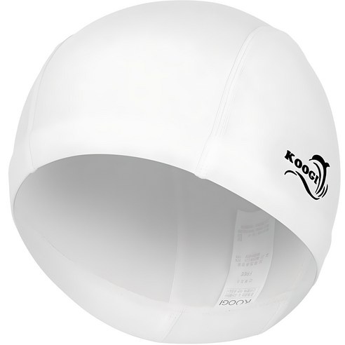 쿠기어드벤쳐 아동용 스판 수영모자 KA-ZC002, 화이트, 1개