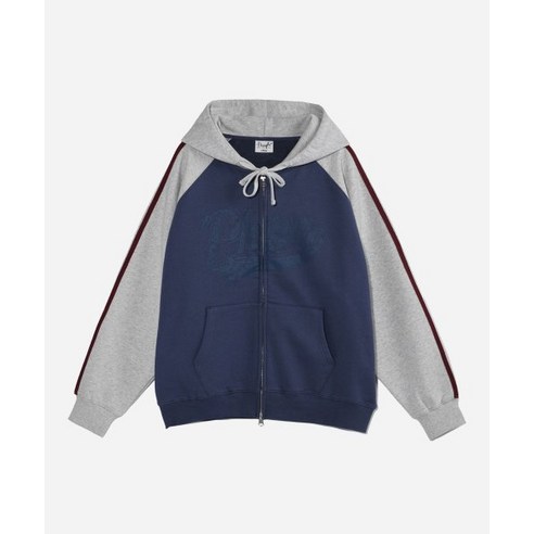 PHYSICAL EDUCATION DEPARTMENT PHYPS® STAR TAIL COLOR BLOCK HOODIE ZIP UP VTG NAVY PD09HD0129VN