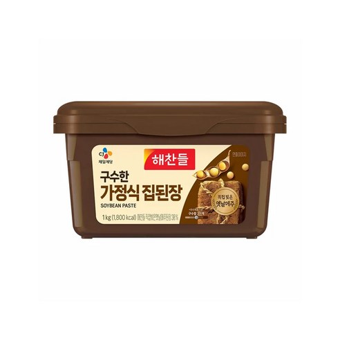 해찬들 구수한 가정식 집된장 1kg, 4개