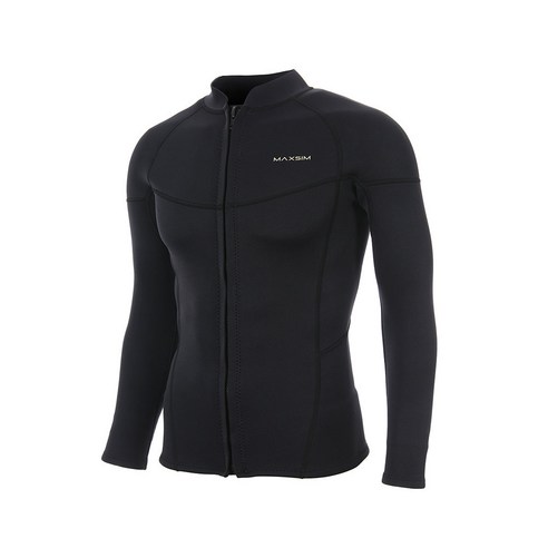 막심 남성 웻슈트 2.5mm 다이빙 서핑 자켓 블랙 D019, XL