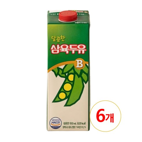 삼육두유 달콤한 B (비) 두유 950ml 대용량, 18개 Best Top5