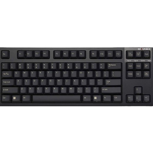 리얼포스 유선키보드 45g, 블랙 + 골드, R3S, 텐키리스