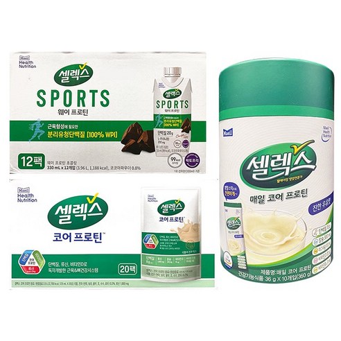 매일유업 셀렉스 코어 단백질 웨이 프로틴, 36gx10포