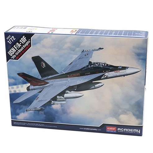 아카데미과학 1:72 미해군 F/A-18F VFA-154 블랙나이츠 전투기 12577, 1개