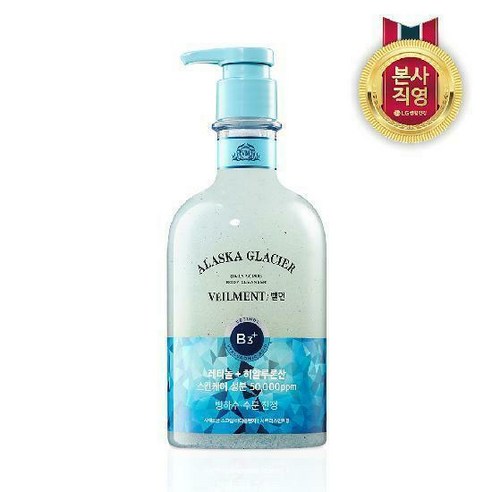 쿨링 벨먼 스파 알래스카빙하수 스크럽 바디워시 600g, 1개