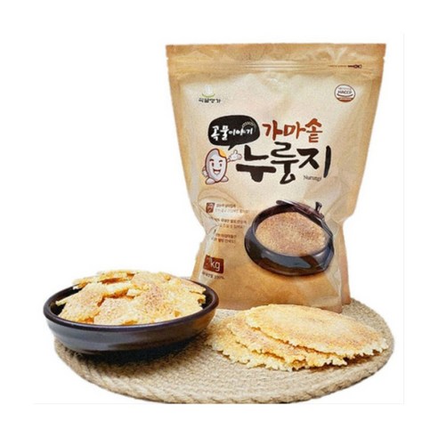 [곡물명가]국내산쌀 누룽지 1kg . HACCP인증.얇고 바삭 고소한맛, 10개