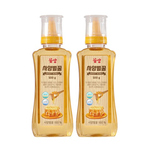 꽃샘 KS019)꽃샘 사양벌꿀 500gx2개, 500g, 2개