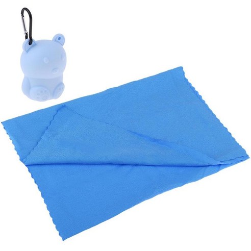 Microfibre 여행 타월 캠핑 스포츠 비치 체육관 요가 케이스와 함께 빠른 드라이 타월, 패브릭, 라이트 블루, 큰