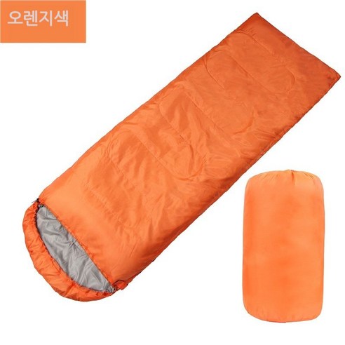 휴대가 간편한 사계절 캠핑 보온 침낭XT5, 여름, 오렌지, 5개