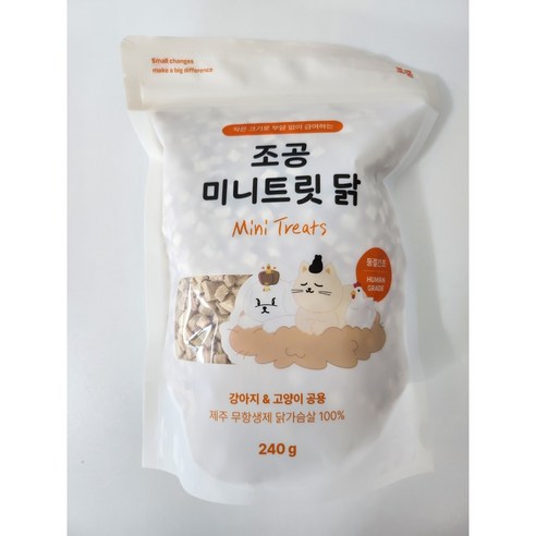 조공 미니트릿 닭(강아지&고양이 공용), 1개, 240g