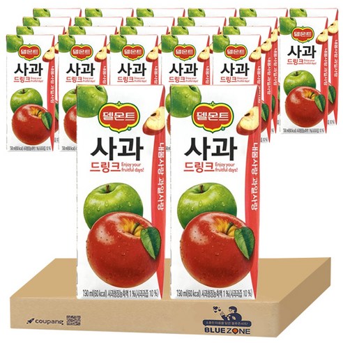 델몬트 드링크 사과 190ml x 24 팩입, 24개