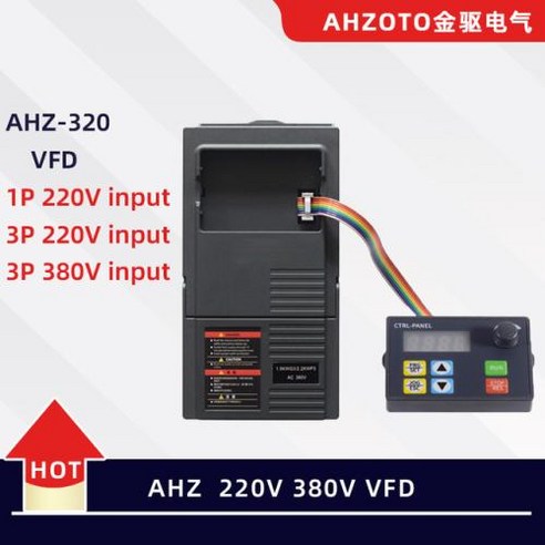 주파수변환기 가정용 50HZ 60HZ 출력 가변 드라이브 인버터 3V, 14) AHZ321  1PH220V3PH220V1.5K