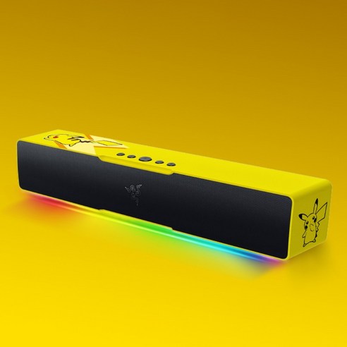 레이저 레비아탄 V2 X RGB 블루투스 사운드바 스피커 피카츄 에디션